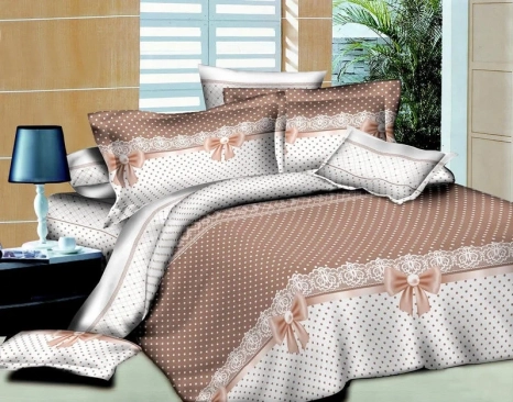 Тканина для постільної білизни Бязь "Gold" Lux "Святковий подарунок" GL016A