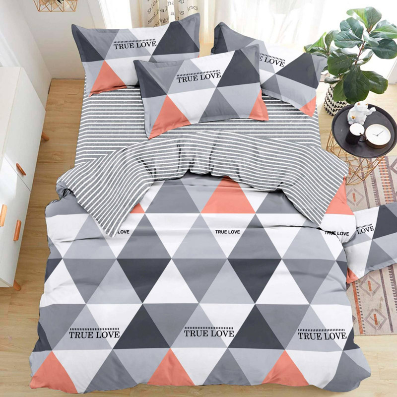 Тканина для постільної білизни Бязь "Gold" Lux "Справжнє кохання 1" GL1528 (A+B) - (50м+50м)