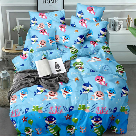 Тканина для постільної білизни Бязь "Gold" Lux дитяча GLB330blue