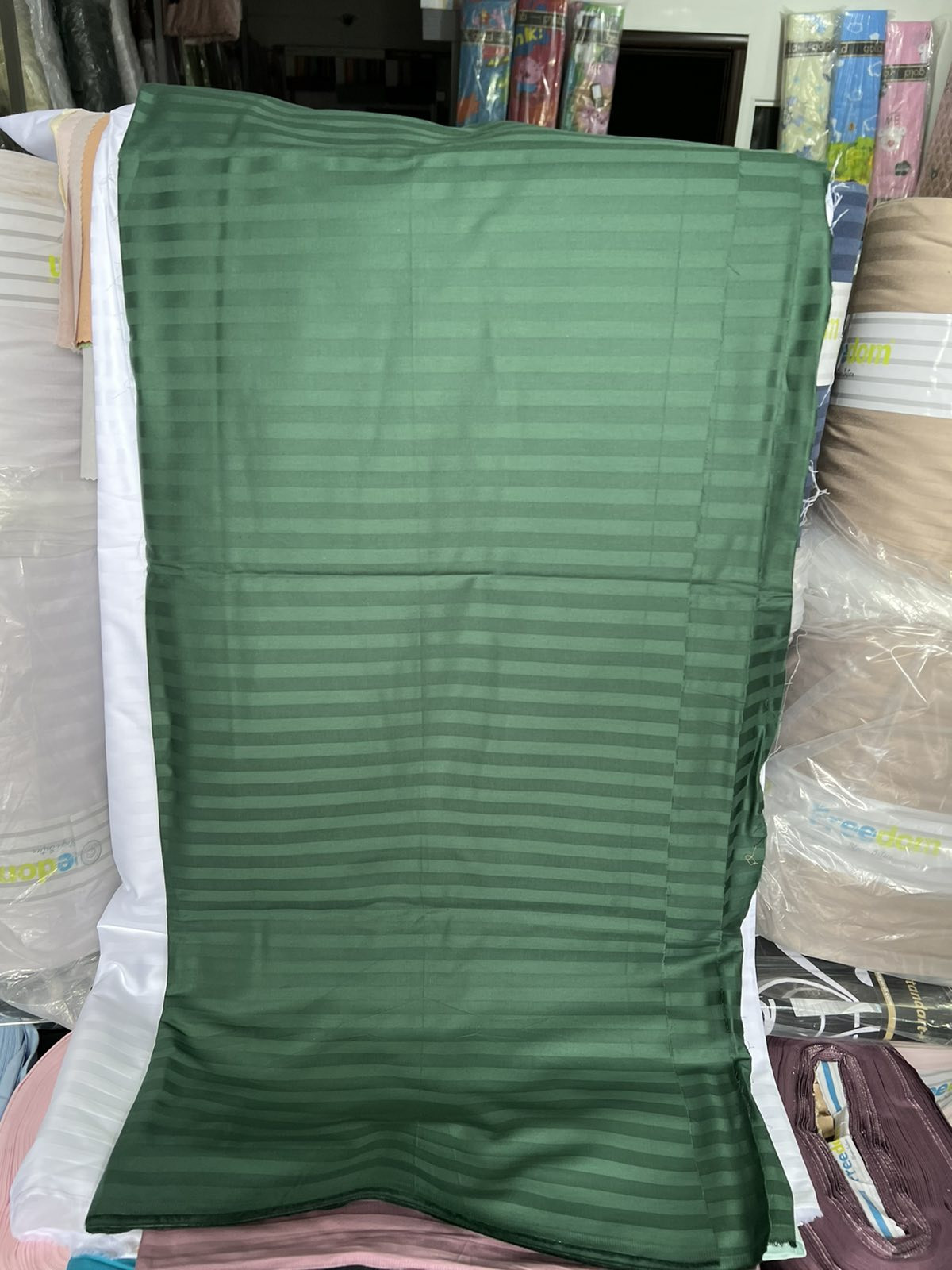 Ткань для постельного белья Страйп-сатин ST19-6350 (50м)