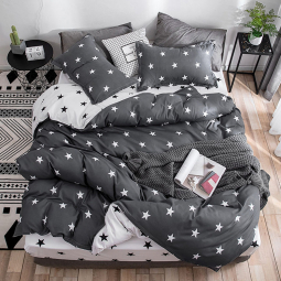 Полуторний набір постільної білизни 150*220 із Бязі "Gold" №151316AB Черешенка™