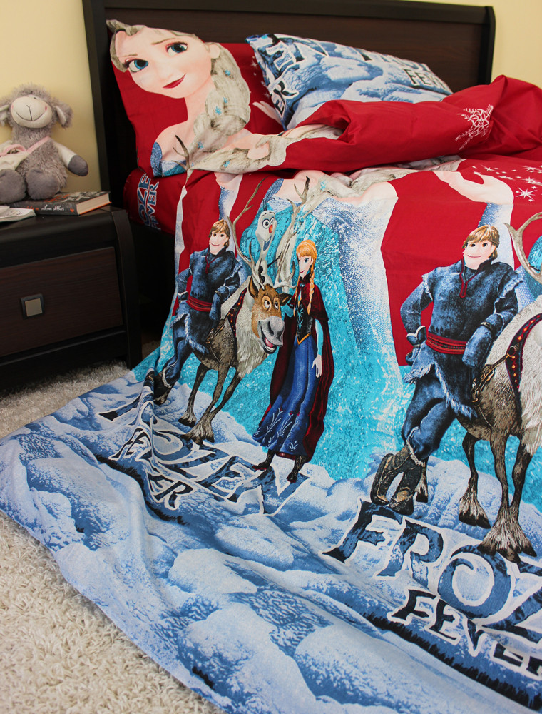 Полуторний набір постільної білизни 150*220 із Бязі "Gold" №164298 Черешенка™