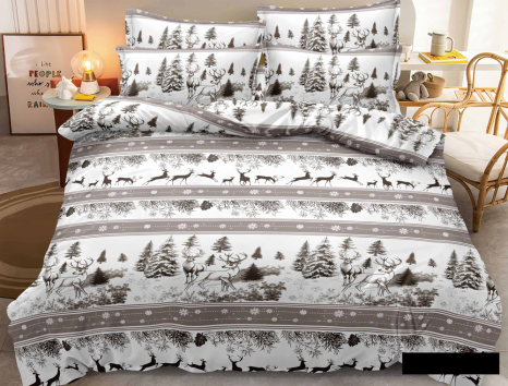 Двоспальний набір постільної білизни 180*220 з Фланелі №954702 Черешенька™