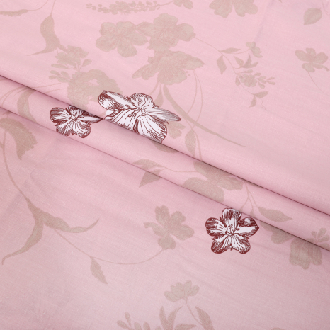 Ткань для постельного белья Бязь "Gold" Lux "Милые цветы GL1468 (A+B) - (50м+50м)