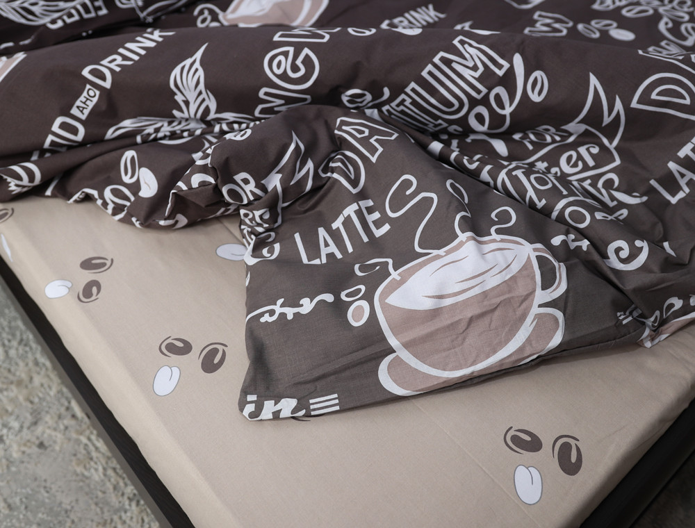 Полуторний набір постільної білизни 150*220 із Бязі "Gold" №157678AB Черешенка™