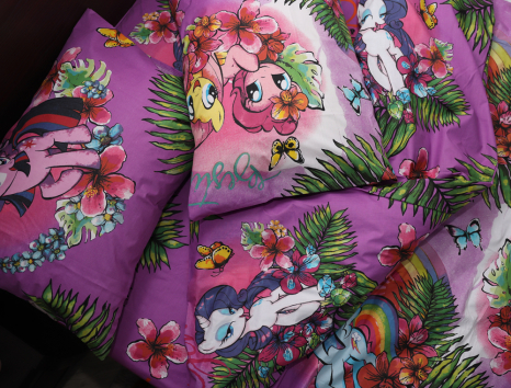 Полуторний набір постільної білизни 150*220 із Бязі "Gold" №1613062 Черешенка™