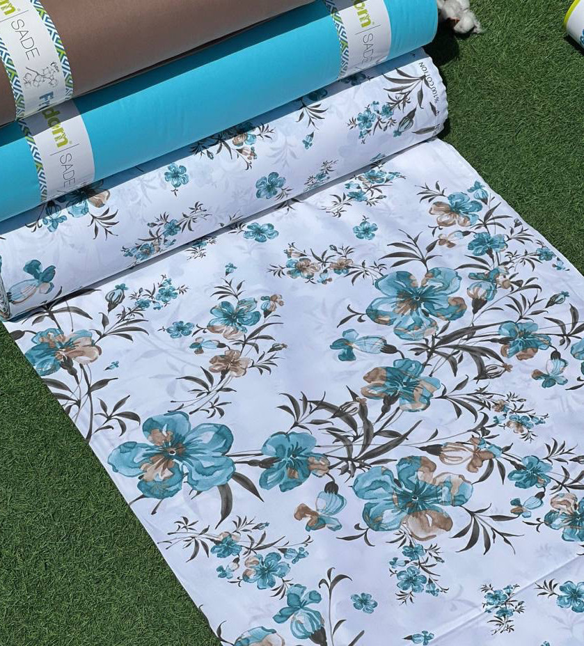 Тканина для постільної білизни Ранфорс R-11-45turquoise (30м)