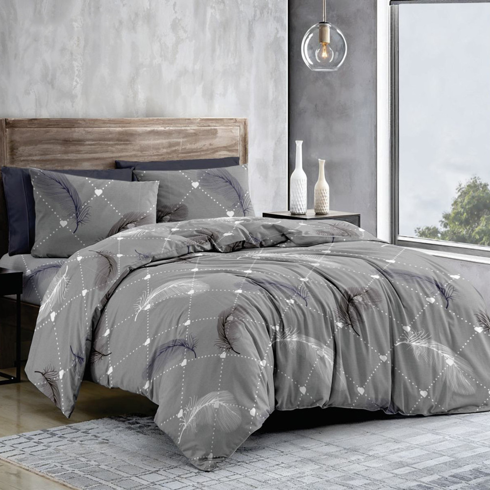 Тканина для постільної білизни Бязь "Gold" Lux GL11990grey