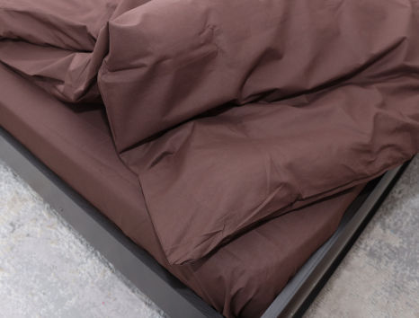 Евро макси набор однотонного постельного белья 200*220 из Бязи "Gold" №155523 Черешенка™