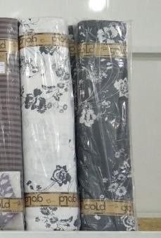 Ткань для постельного белья Бязь "Gold" Lux "Цветочный дизайн" GL1533 (A+B) - (50м+50м)