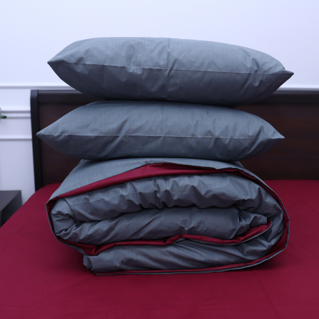 Сімейний набір однотонної постільної білизни із Бязі "Gold" №1515621AB Черешенка™