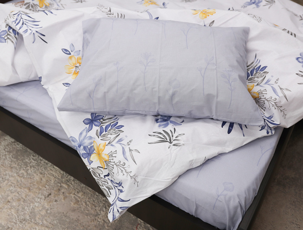 Полуторний набір постільної білизни 150*220 із Бязі "Gold" №155009AB Черешенка™