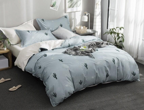 Тканина для постільної білизни Бязь "Gold" Lux "Кактусова пустеля" GL1583 (A+B) - (50м+50м)