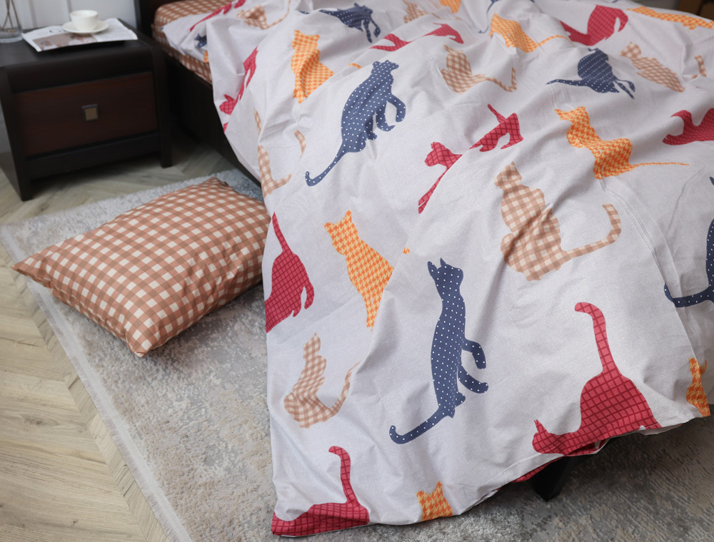 Двоспальний набір постільної білизни 180*220 із Бязі "Gold" №15942AB Черешенка™