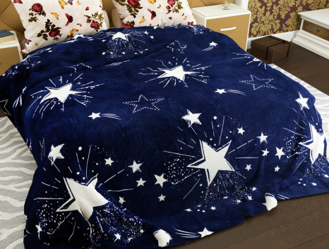 Двоспальний флісовий плед №33785