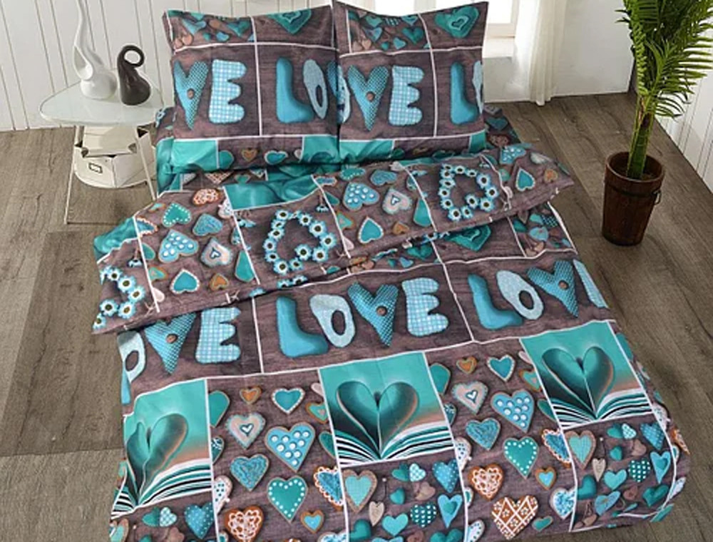 Тканина для постільної білизни Бязь "Gold" Lux GL2086