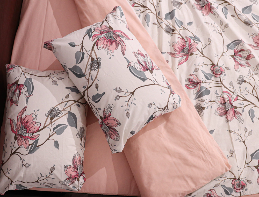 Двуспальный набор постельного белья 180*220 из Бязи "Gold" №150755АВ Черешенка™