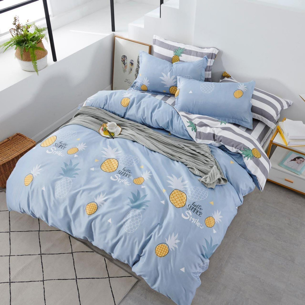 Двоспальний набір постільної білизни 180*220 із Бязі "Gold" №151243AB Черешенка™