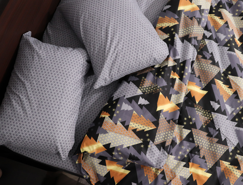 Полуторный набор постельного белья 150*220 из Бязи "Gold" №1510210AB Черешенка™