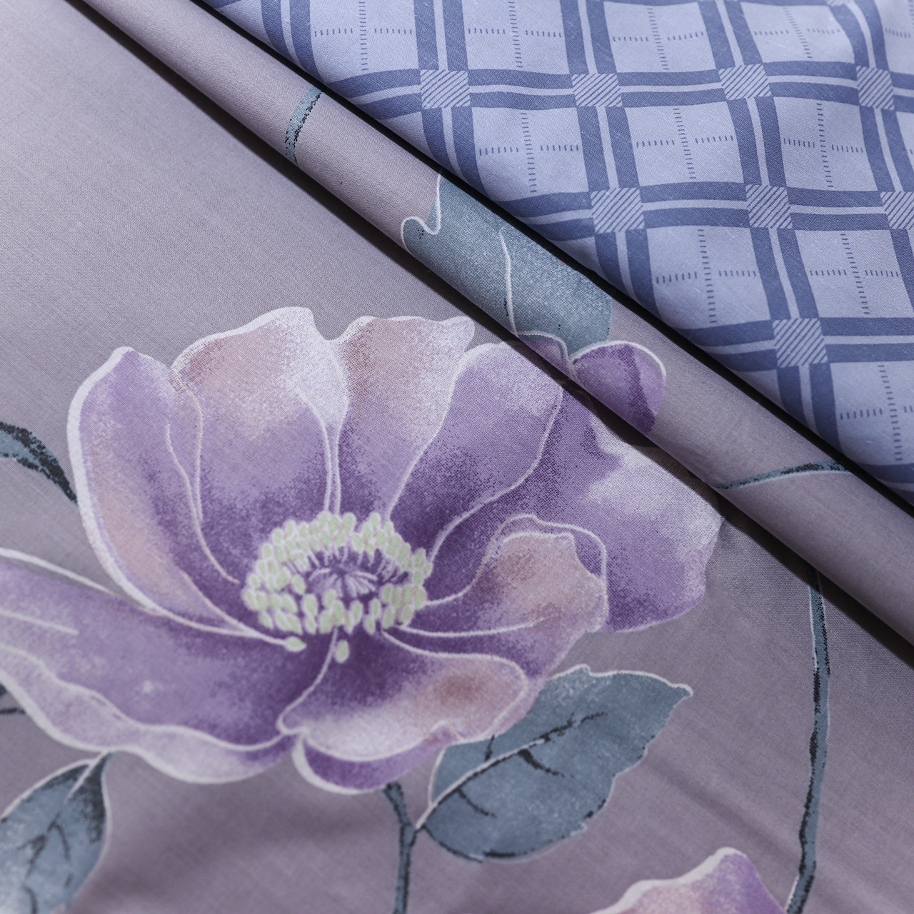 Ткань для постельного белья Бязь "Gold" Lux "Цветочная нежность" GL1614 (A+B) - (50м+50м)