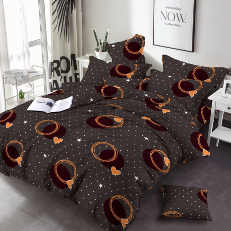 Ткань для постельного белья Бязь "Gold" Lux GL38101brown