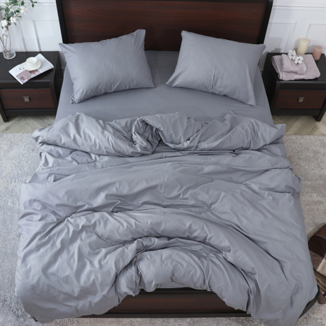 Полуторний набір постільної білизни 150*220 з пресованої мікрофібри №200202 Черешенка™