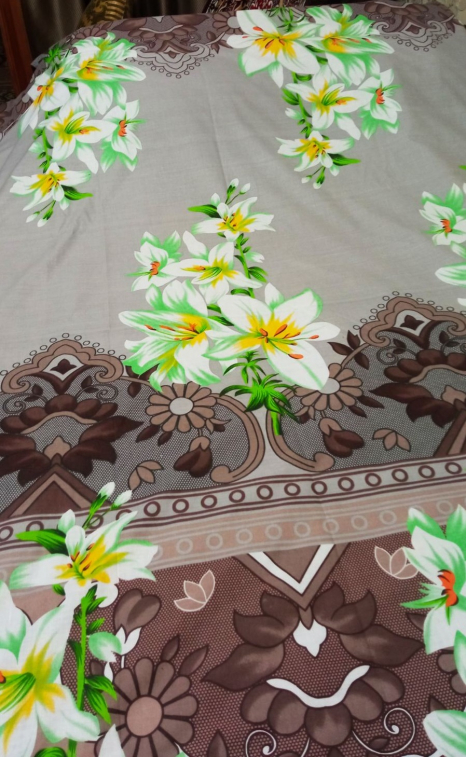 Ткань для постельного белья Бязь "Gold" Lux GL049brown