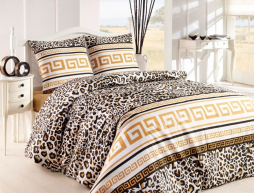 Тканина для постільної білизни Бязь "Gold" Lux "Афінський леопард" GL083