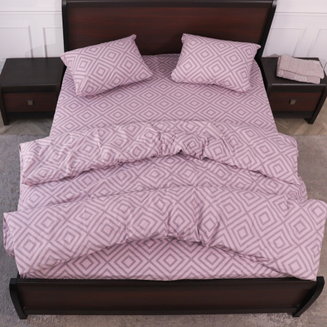 Евро макси набор постельного белья с ромбами 200*220 из Бязи "Gold" №150162 Черешенка™