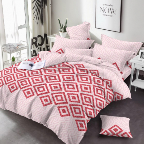 Тканина для постільної білизни Бязь "Gold" Lux GL3541pink