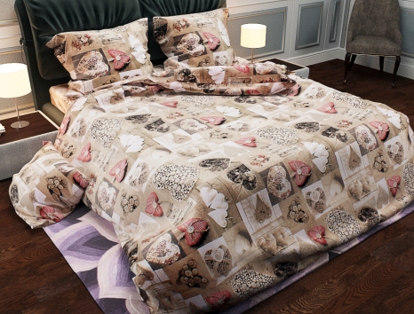 Ткань для постельного белья Бязь "Gold" Lux GL208