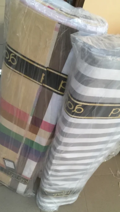 Ткань для постельного белья Бязь "Gold" Lux "Радужная клетка" GL1489 (A+B) - (50м+50м)