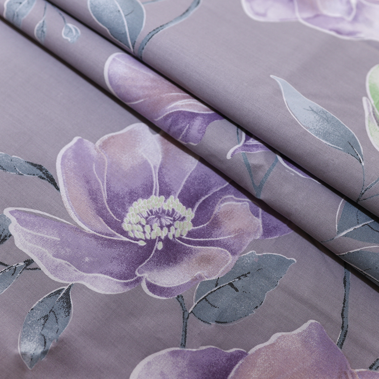 Ткань для постельного белья Бязь "Gold" Lux "Цветочная нежность" GL1614 (A+B) - (50м+50м)