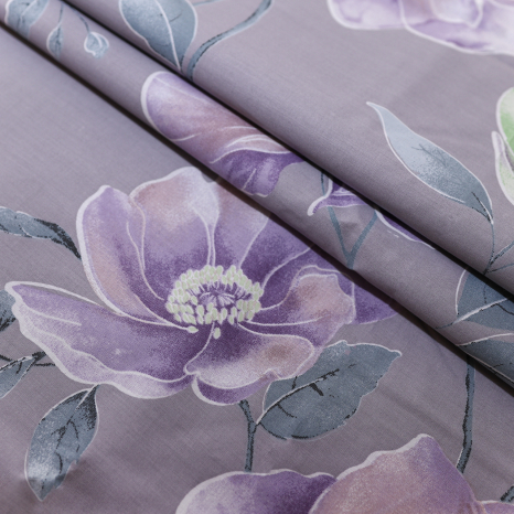 Ткань для постельного белья Бязь "Gold" Lux "Цветочная нежность" GL1614 (A+B) - (50м+50м)