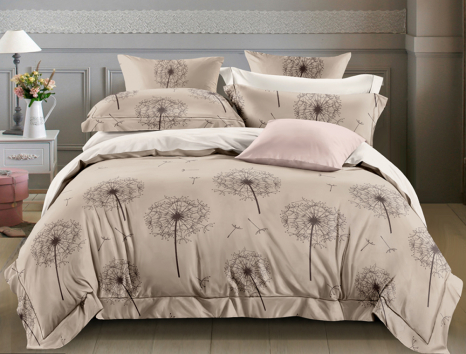 Евро макси набор постельного белья 200*220 из Сатина №631АВ Черешенка™