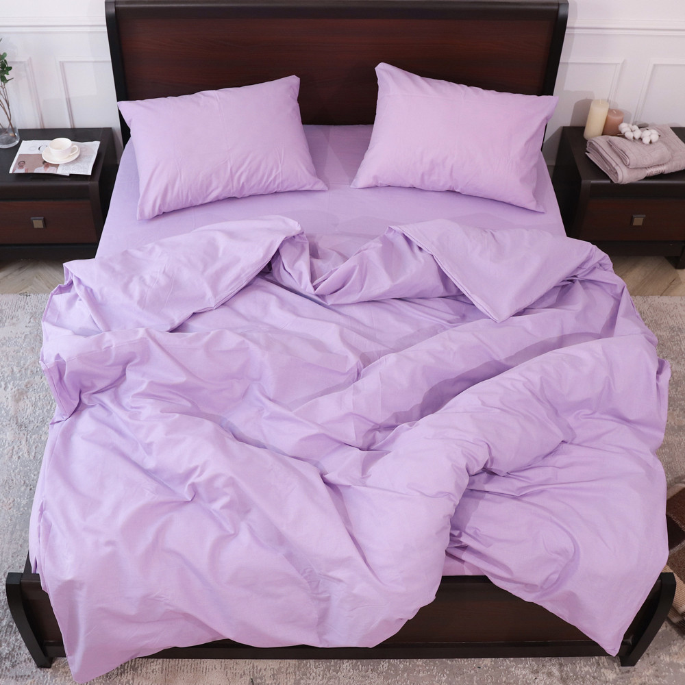 Євро-максі набір однотонної постільної білизни 200*220 із Бязі "Gold" №155529 Черешенка™