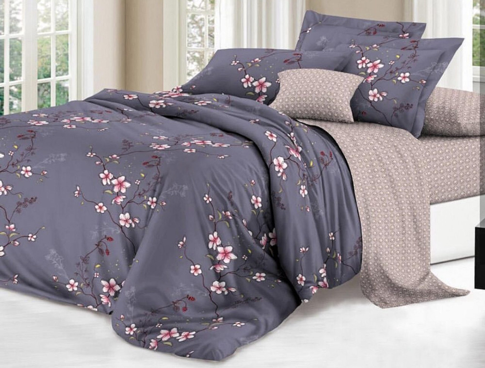 Двоспальний набір постільної білизни 180*220 із Бязі "Gold" №157532AB Черешенка™