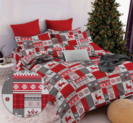 Тканина для постільної білизни Бязь "Gold" Lux GL11340red