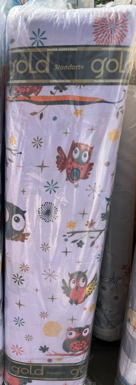 Ткань для постельного белья Бязь "Gold" Lux детская GLB312pink