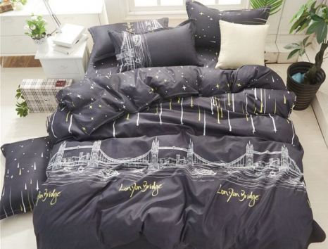 Евро макси набор постельного белья 200*220 из Сатина №1921AB Черешенка™