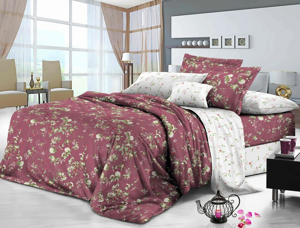 Ткань для постельного белья Сатин S19-2 (A+B) - (60м+60м)