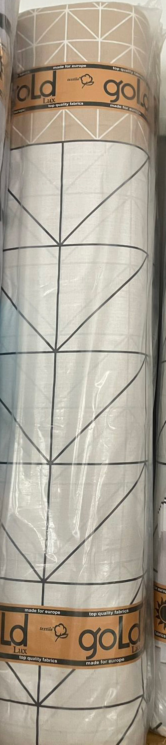 Ткань для постельного белья Бязь "Gold" Lux GL3335beige