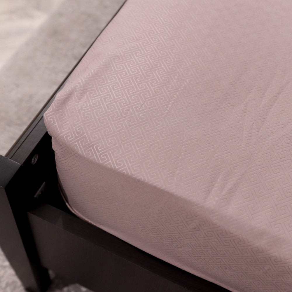 Простирадло на резинці (160*200*25) коричневе з орнаментом №1318