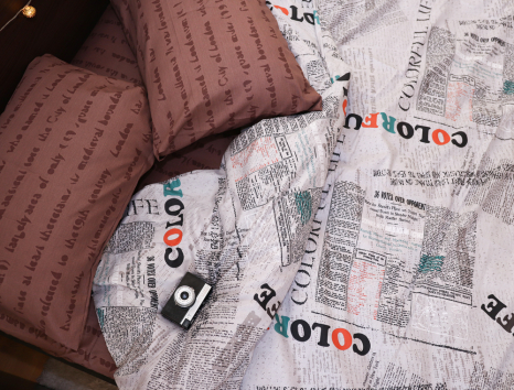 Евро макси набор постельного белья 200*220 из Сатина №050AB Черешенка™