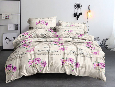 Тканина для постільної білизни Бязь "Gold" Lux GL3683pink