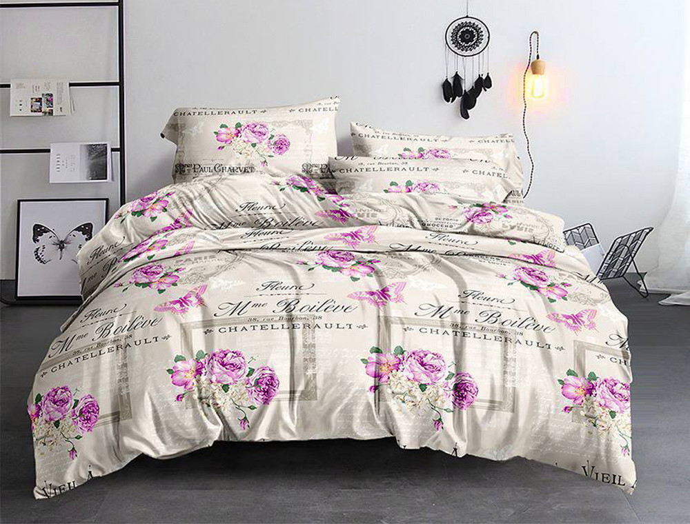 Тканина для постільної білизни Бязь "Gold" Lux GL3683pink