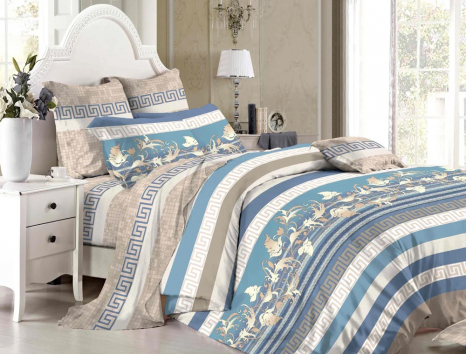 Ткань для постельного белья Сатин S16-3 (A+B) - (60м+60м)