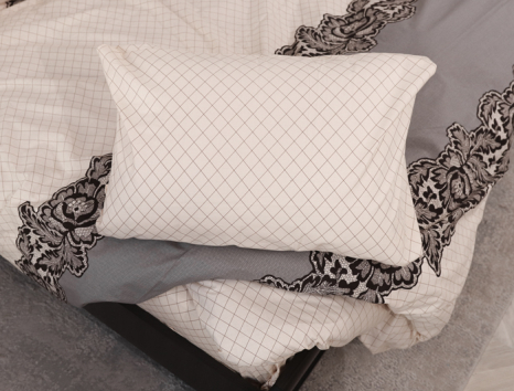 Полуторний набір постільної білизни 150*220 із Бязі "Gold" №155270 Черешенька™