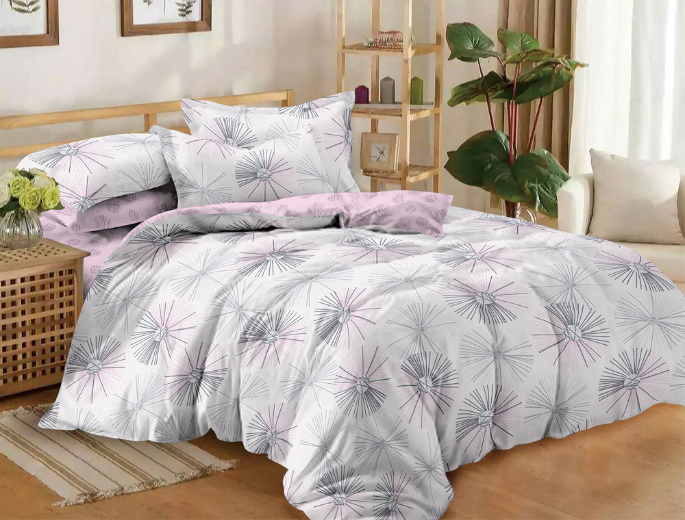 Евро макси набор постельного белья 200*220 из Сатина №05AB Черешенка™