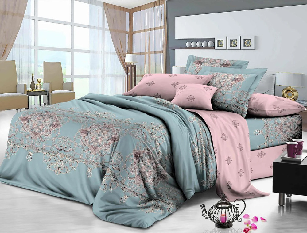 Ткань для постельного белья Сатин S19-4 (A+B) - (60м+60м)